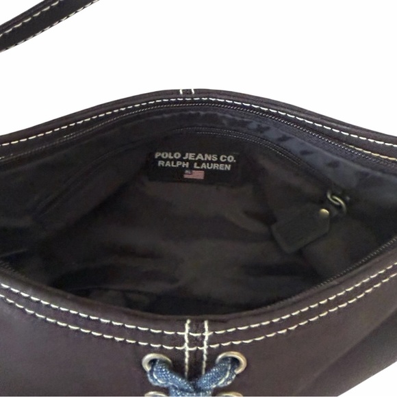 Ralph Lauren Polo Jeans Co. Black Fabric Shoulder Bag - Picture 8 of 9